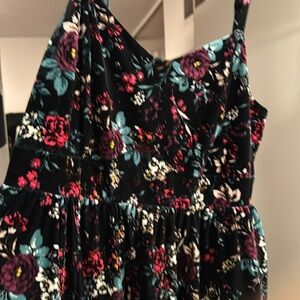 velvet floral torrid dress